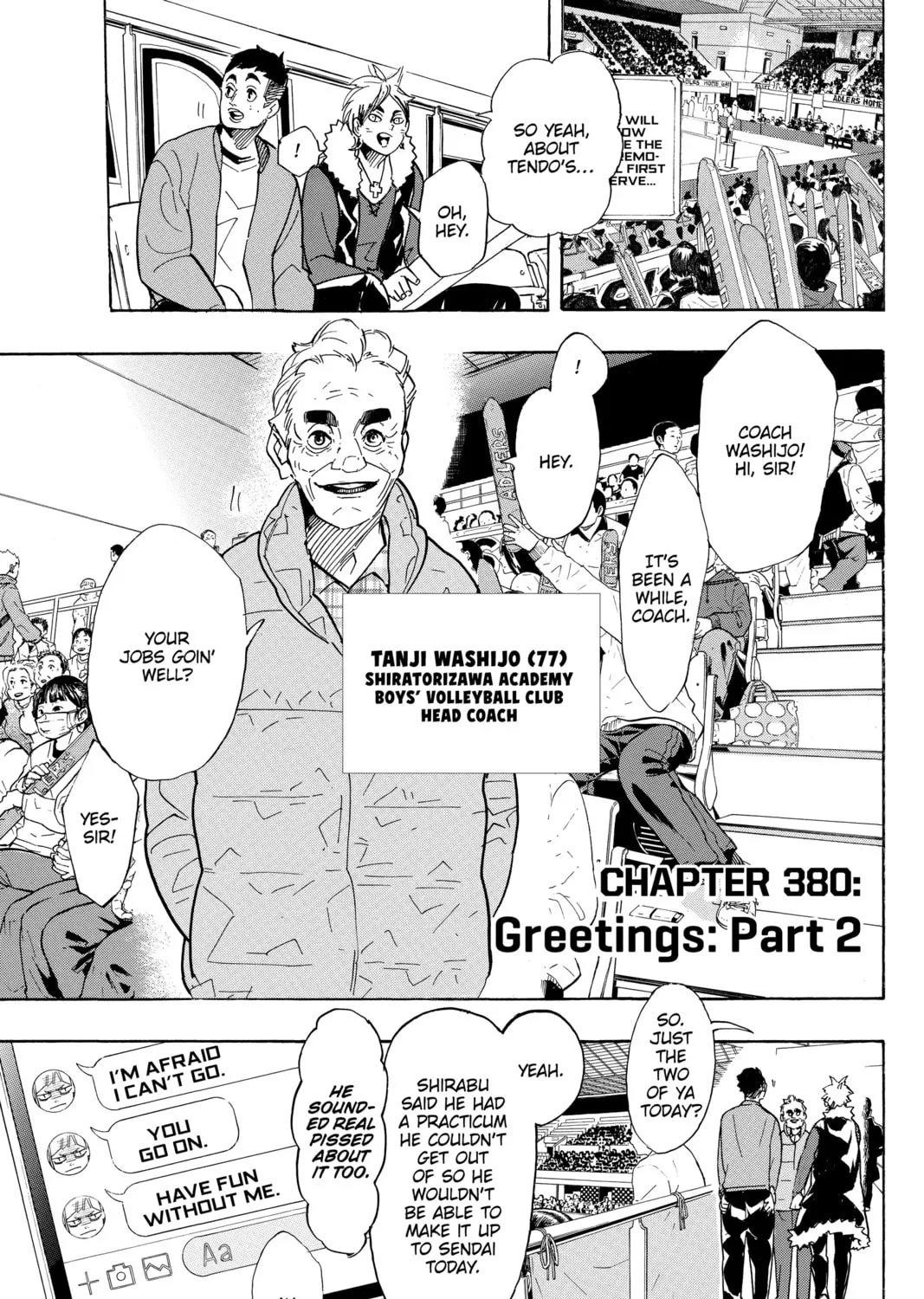 Haikyu!! Chapter 380 page 1 - 