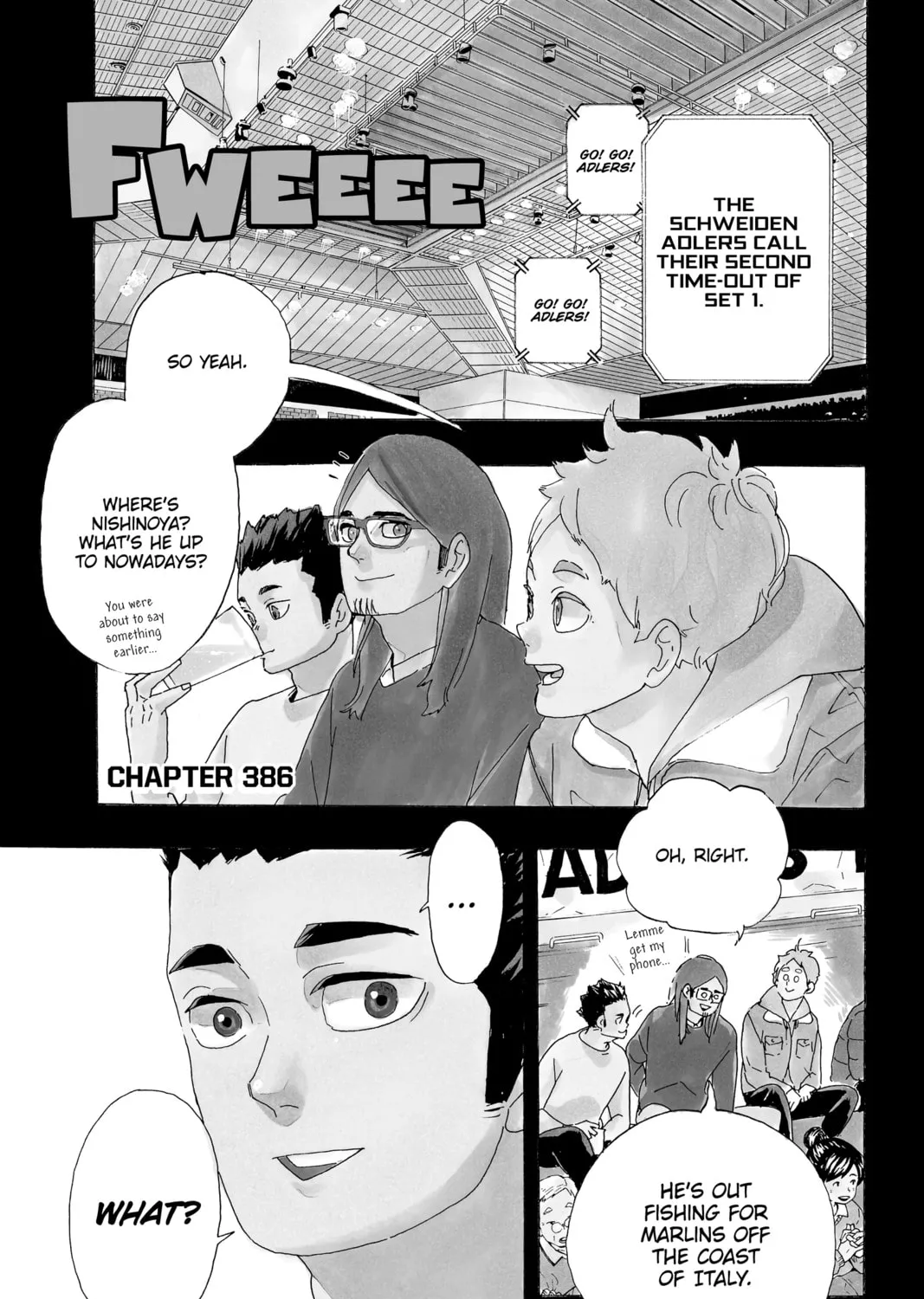 Haikyu!! Chapter 386 page 1 - 