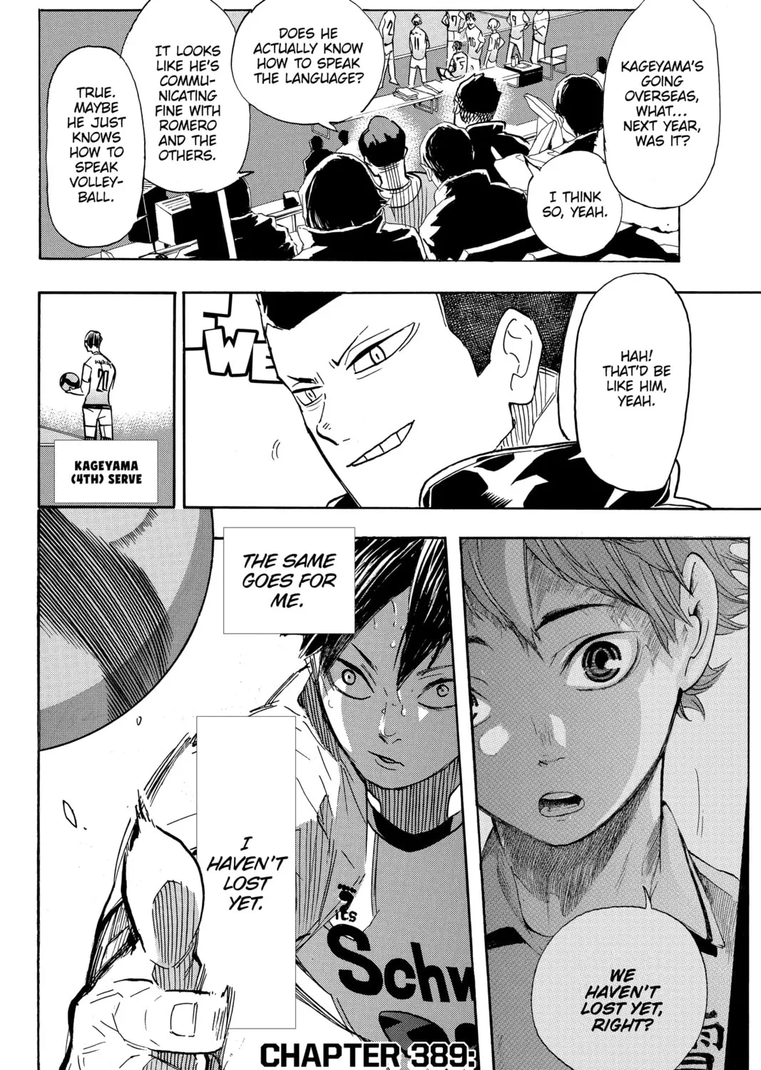 Haikyu!! Chapter 389 page 1 - 