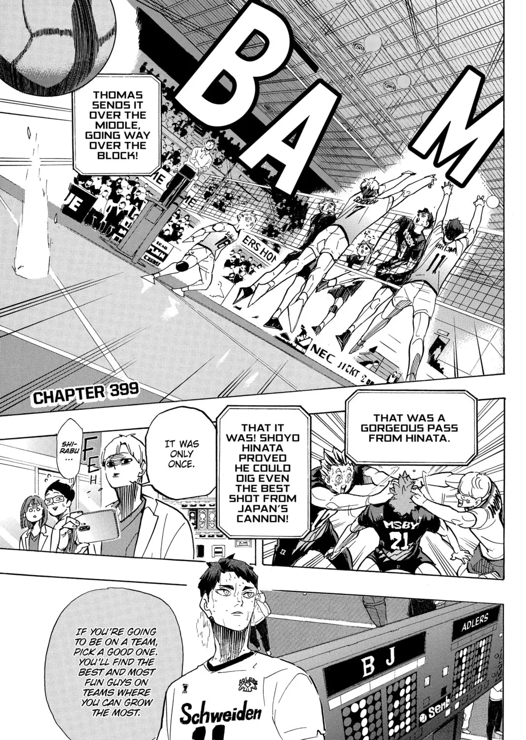Haikyu!! Chapter 399 page 1 - 