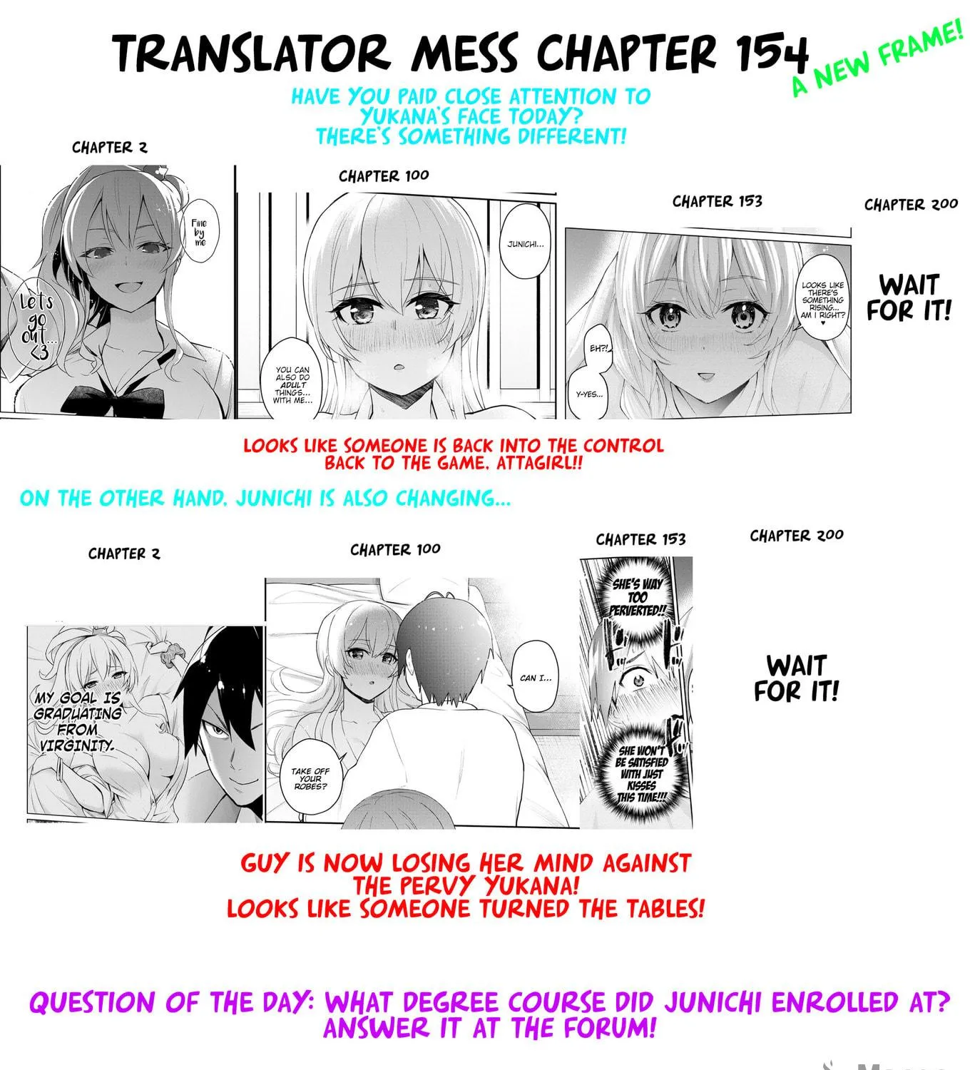 Hajimete no Gal Chapter 154 page 35 - 