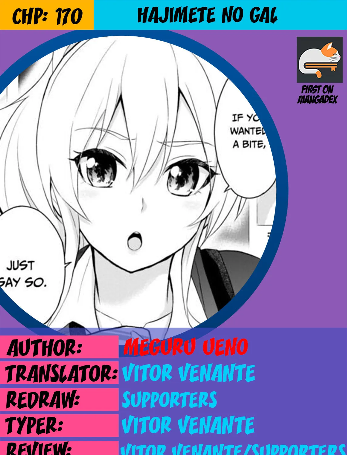 Hajimete no Gal Chapter 170 page 1 - 