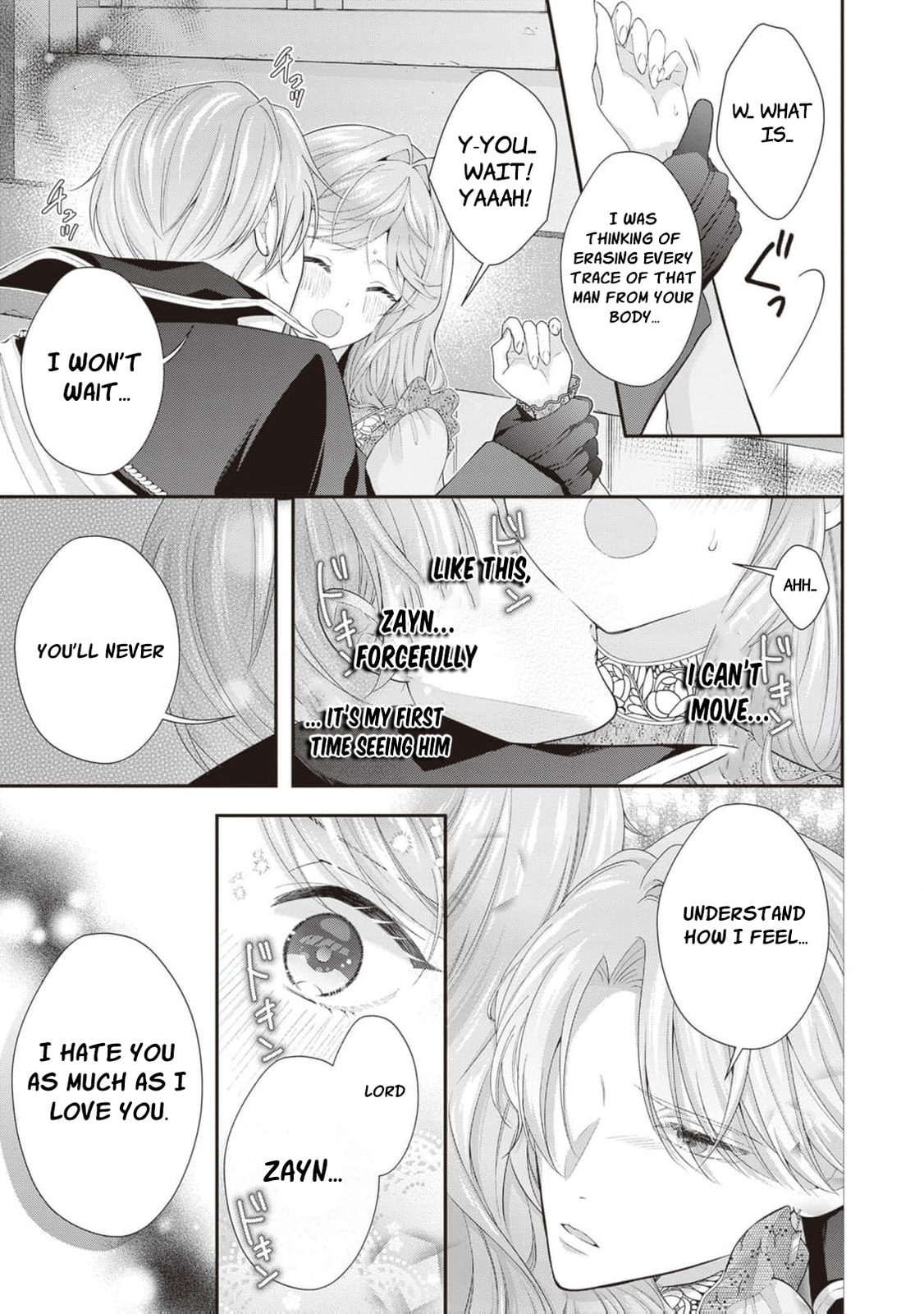 Hakyoku Yotei no Akujo no Hazu ga, Reitetsu Koushaku-sama ga Wakaretekuremasen! Chapter 21 page 18 - 