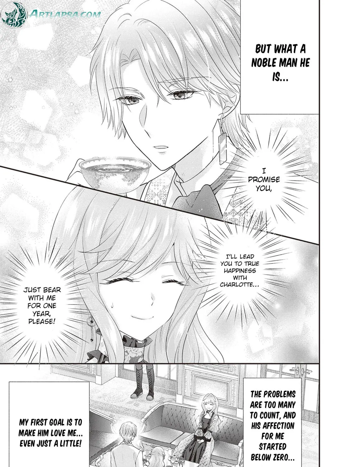 Hakyoku Yotei no Akujo no Hazu ga, Reitetsu Koushaku-sama ga Wakaretekuremasen! Chapter 3 page 57 - 