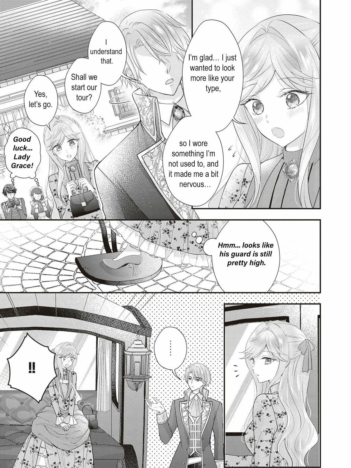 Hakyoku Yotei no Akujo no Hazu ga, Reitetsu Koushaku-sama ga Wakaretekuremasen! Chapter 4 page 49 - 