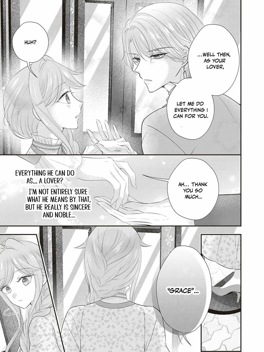 Hakyoku Yotei no Akujo no Hazu ga, Reitetsu Koushaku-sama ga Wakaretekuremasen! Chapter 6 page 57 - 
