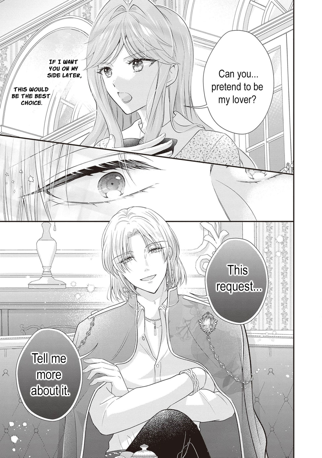 Hakyoku Yotei no Akujo no Hazu ga, Reitetsu Koushaku-sama ga Wakaretekuremasen! Chapter 9 page 28 - 