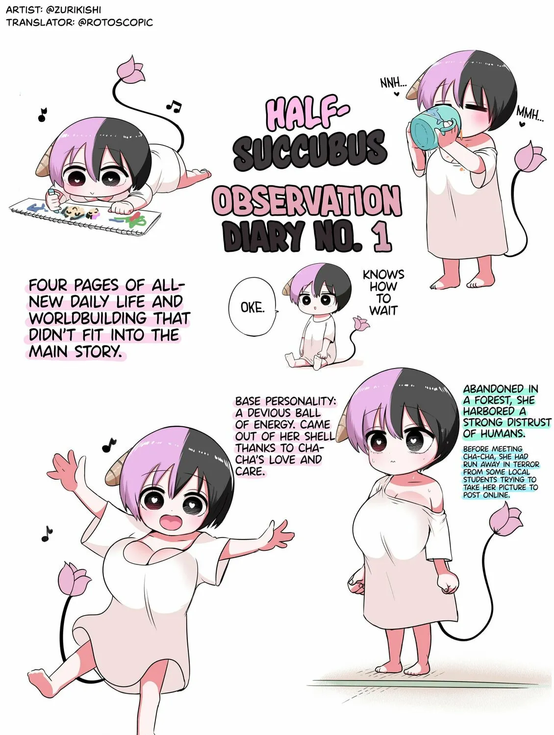 Half Succubus wo Hirotta Chapter 28.5 page 1 - 