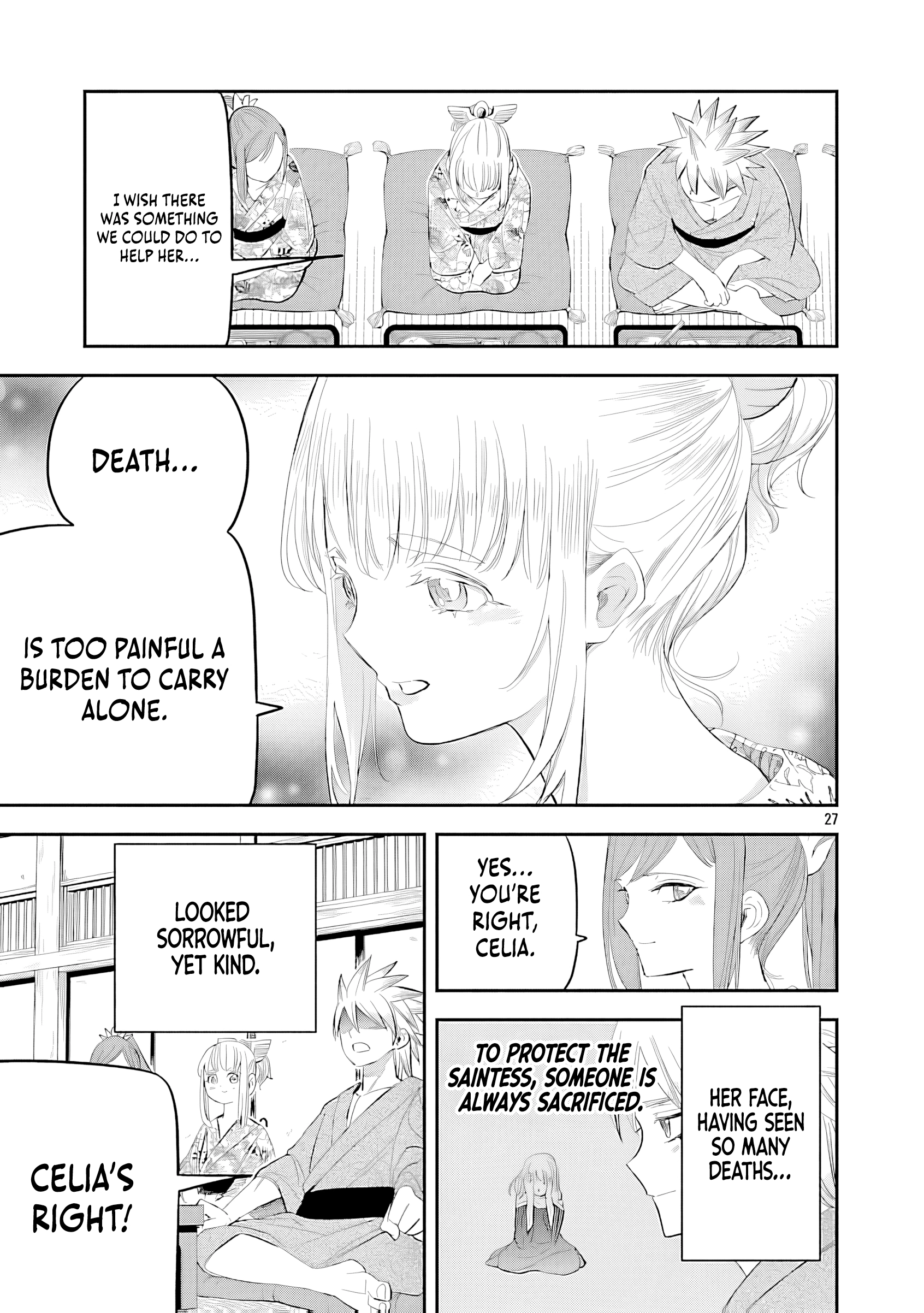 Hametsu Flag Kaihi no Tame Yamaoku e Hikikomotteita Saikyou no Akuyaku wa, Tasuketa Heroine ni Yotte Omotebutai e Tatasareru Chapter 11 page 32 - 