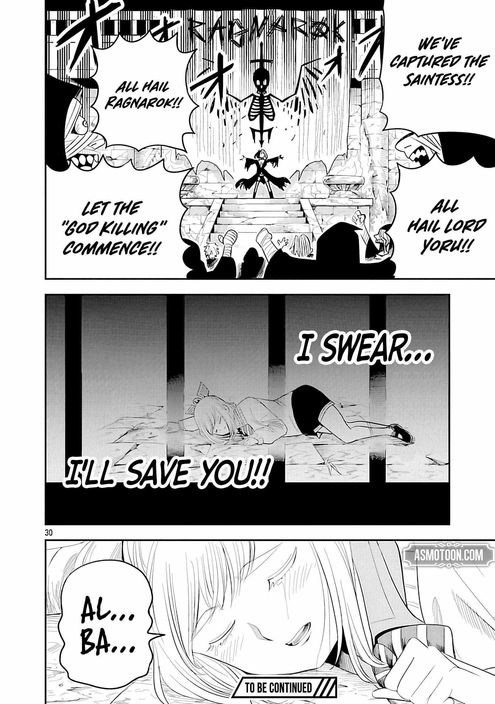 Hametsu Flag Kaihi no Tame Yamaoku e Hikikomotteita Saikyou no Akuyaku wa, Tasuketa Heroine ni Yotte Omotebutai e Tatasareru Chapter 15 page 33 - 