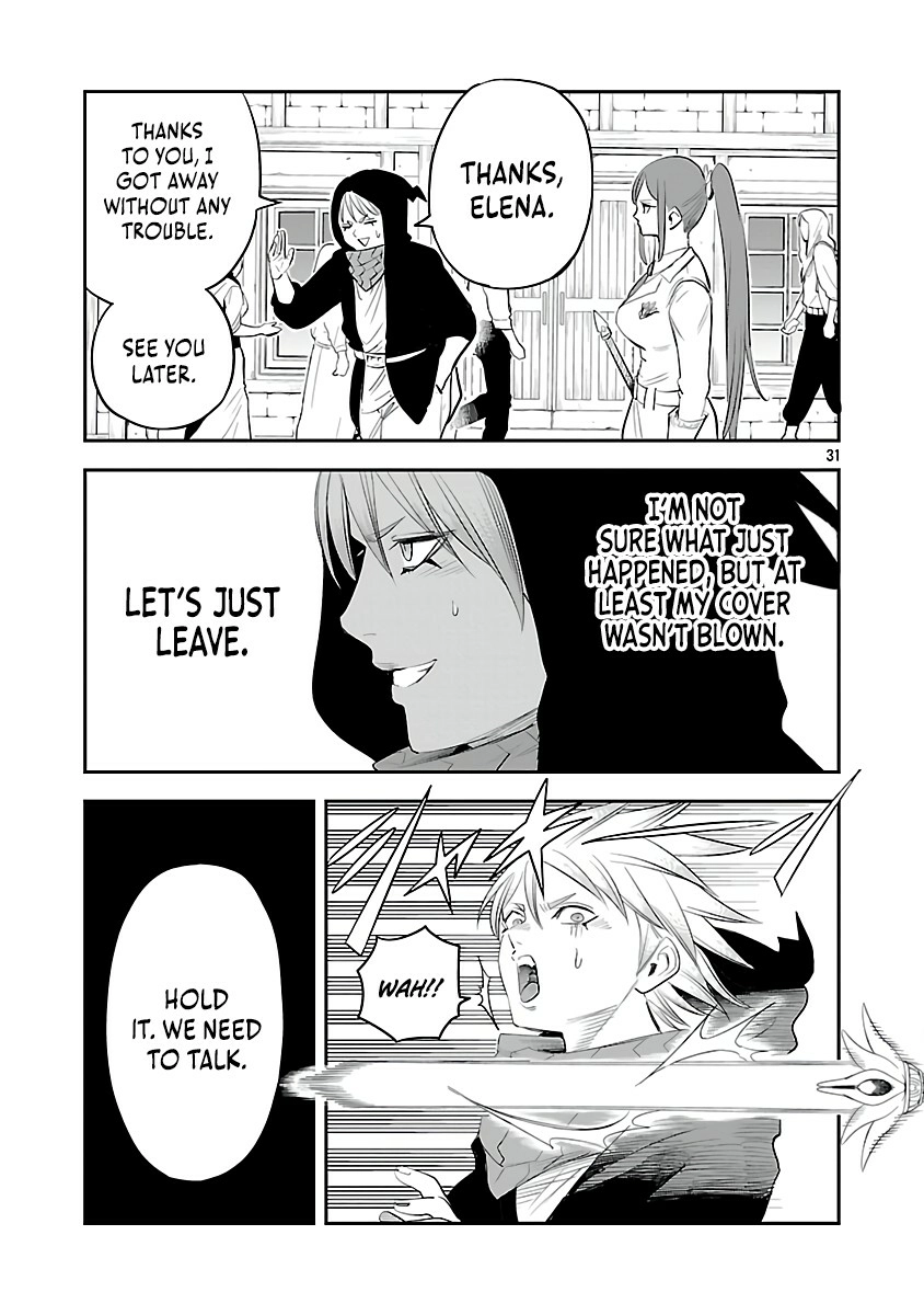 Hametsu Flag Kaihi no Tame Yamaoku e Hikikomotteita Saikyou no Akuyaku wa, Tasuketa Heroine ni Yotte Omotebutai e Tatasareru Chapter 5 page 33 - 