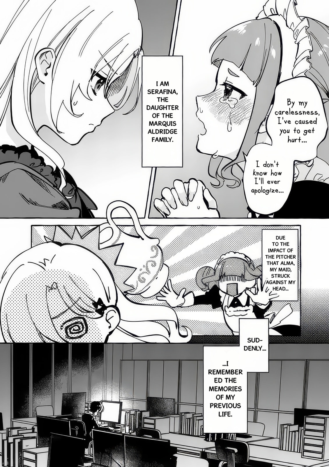 Hametsu wo Hikaeta Akuyaku Reijou ga Muri Shite Heroine wo Enjita Kekka Taida na Yosei ga Akogare Nanoni, Daini Oji no Dekiai Route ni Konwakuchu Chapter 1 page 12 - 