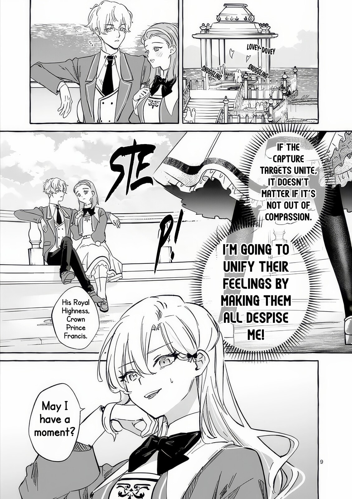 Hametsu wo Hikaeta Akuyaku Reijou ga Muri Shite Heroine wo Enjita Kekka Taida na Yosei ga Akogare Nanoni, Daini Oji no Dekiai Route ni Konwakuchu Chapter 10 page 12 - 