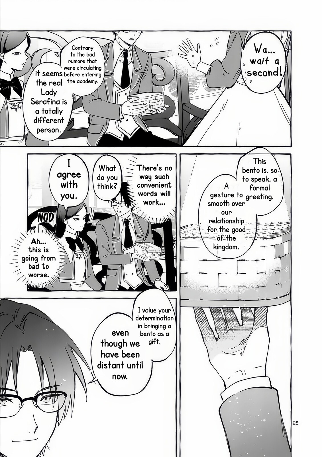 Hametsu wo Hikaeta Akuyaku Reijou ga Muri Shite Heroine wo Enjita Kekka Taida na Yosei ga Akogare Nanoni, Daini Oji no Dekiai Route ni Konwakuchu Chapter 10 page 28 - 