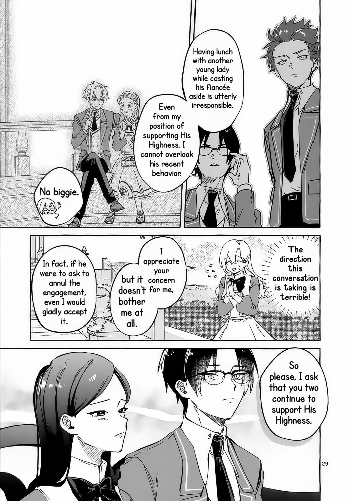 Hametsu wo Hikaeta Akuyaku Reijou ga Muri Shite Heroine wo Enjita Kekka Taida na Yosei ga Akogare Nanoni, Daini Oji no Dekiai Route ni Konwakuchu Chapter 10 page 32 - 
