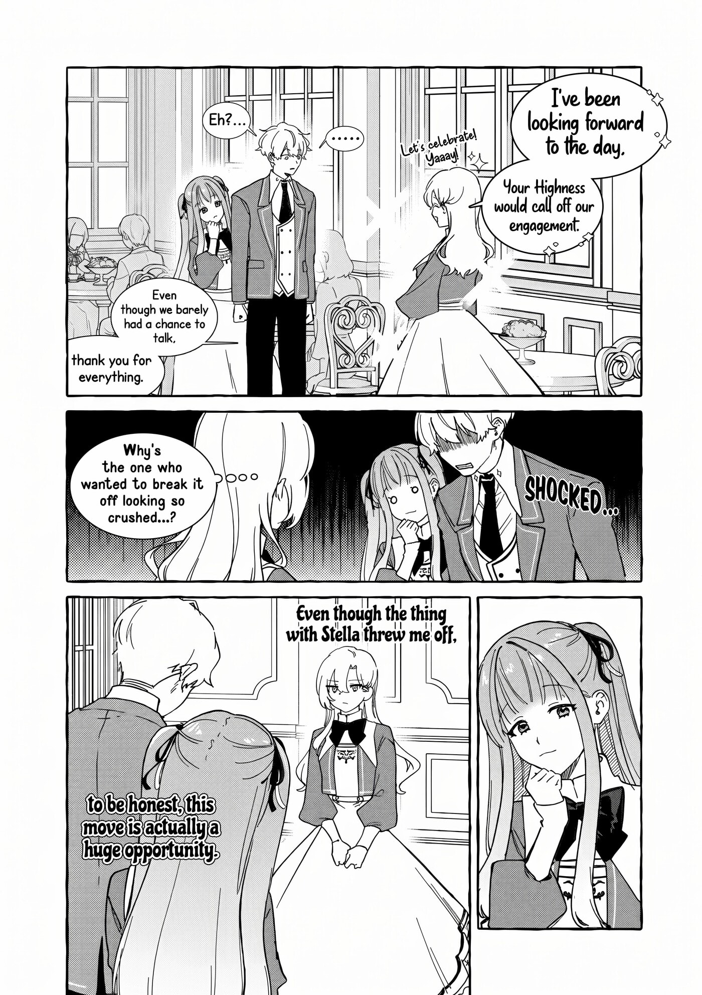 Hametsu wo Hikaeta Akuyaku Reijou ga Muri Shite Heroine wo Enjita Kekka Taida na Yosei ga Akogare Nanoni, Daini Oji no Dekiai Route ni Konwakuchu Chapter 11.1 page 13 - 