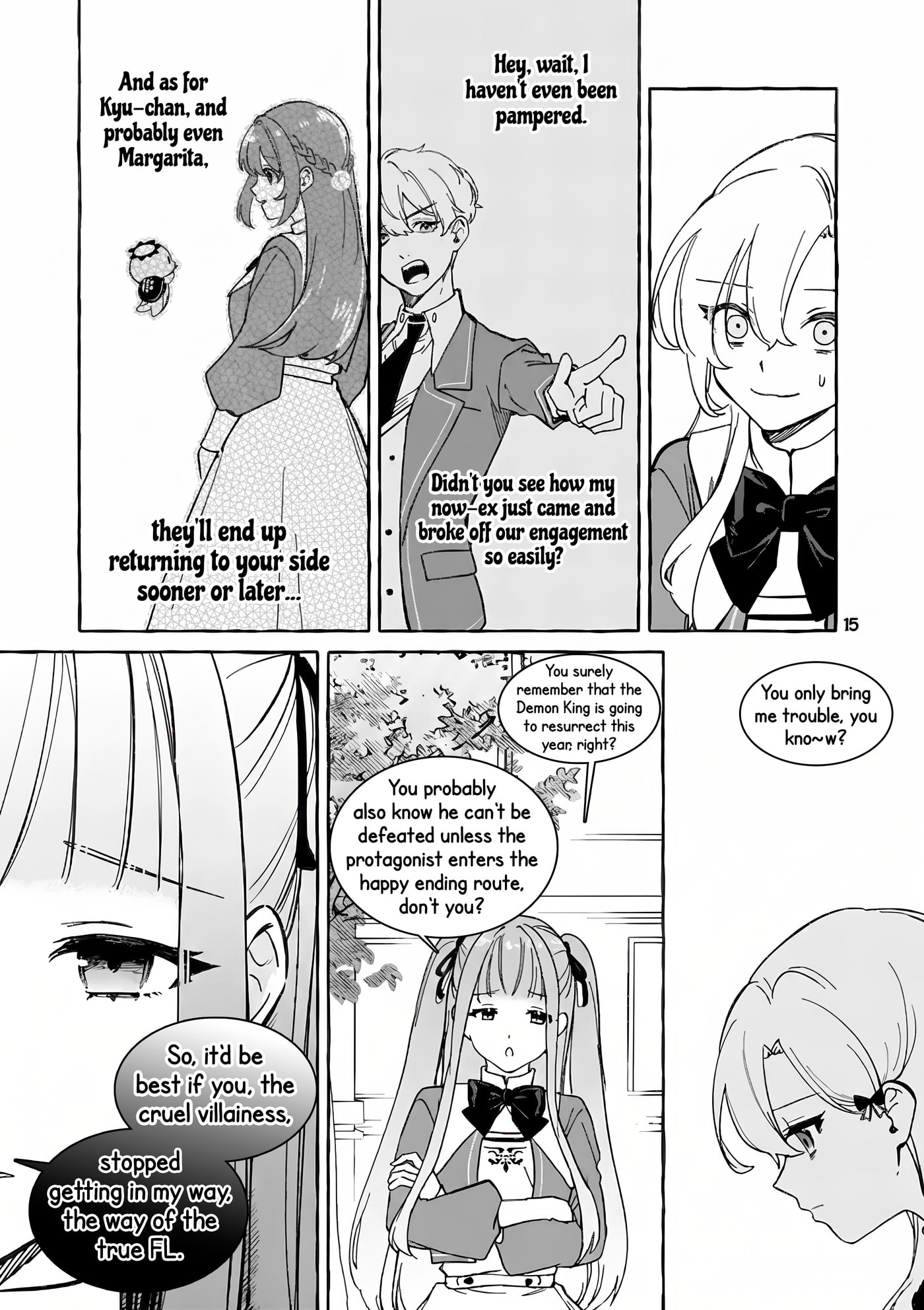 Hametsu wo Hikaeta Akuyaku Reijou ga Muri Shite Heroine wo Enjita Kekka Taida na Yosei ga Akogare Nanoni, Daini Oji no Dekiai Route ni Konwakuchu Chapter 11.2 page 6 - 