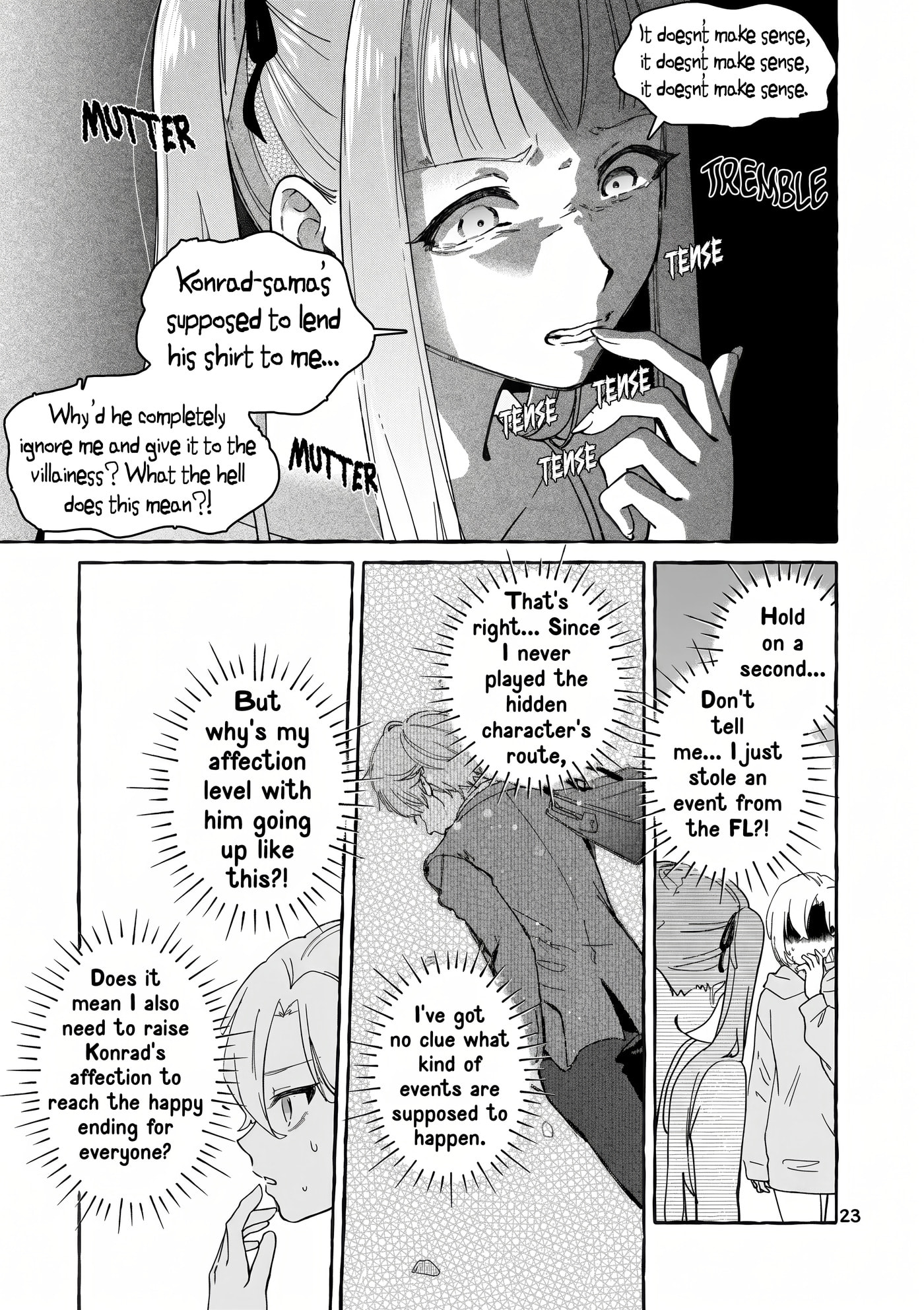 Hametsu wo Hikaeta Akuyaku Reijou ga Muri Shite Heroine wo Enjita Kekka Taida na Yosei ga Akogare Nanoni, Daini Oji no Dekiai Route ni Konwakuchu Chapter 12.2 page 14 - 