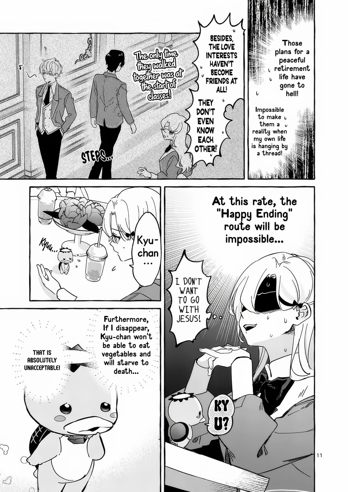 Hametsu wo Hikaeta Akuyaku Reijou ga Muri Shite Heroine wo Enjita Kekka Taida na Yosei ga Akogare Nanoni, Daini Oji no Dekiai Route ni Konwakuchu Chapter 7 page 14 - 