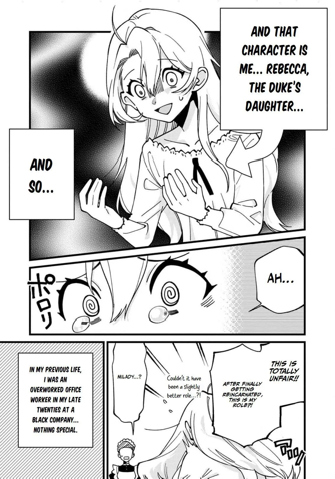 Hametsu Yotei no Akuyaku Reijo Nanoni Rasu Bosu Koshaku to Konyaku Suru desu ka!? Chapter 1 page 9 - 