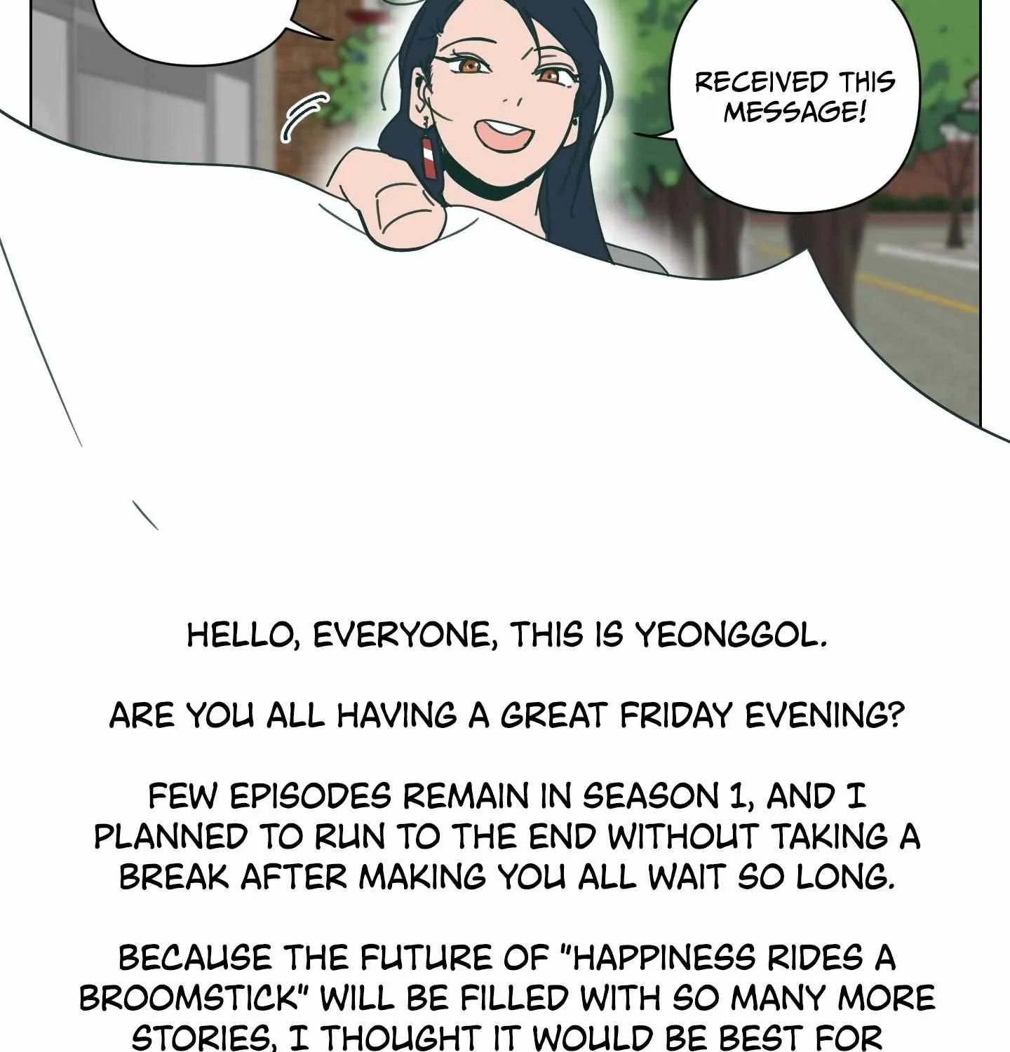 Happiness Rides a Broomstick Chapter 1.2 page 8 - 