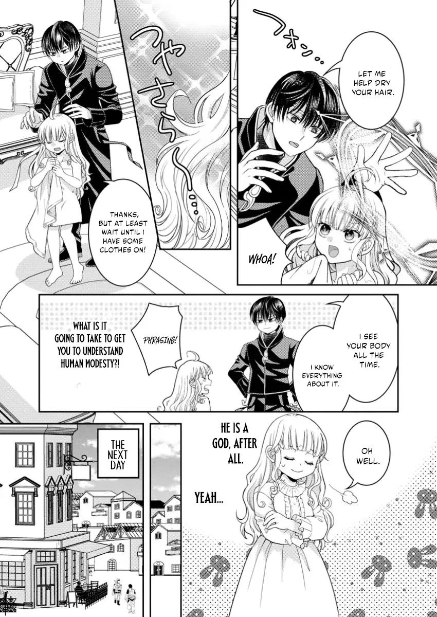 Haribote Seijo wa Youjyo ni Nari, Ai no Omoi Kamisama to Tsuihou Life wo Mankitsusuru Chapter 4.2 page 12 - 