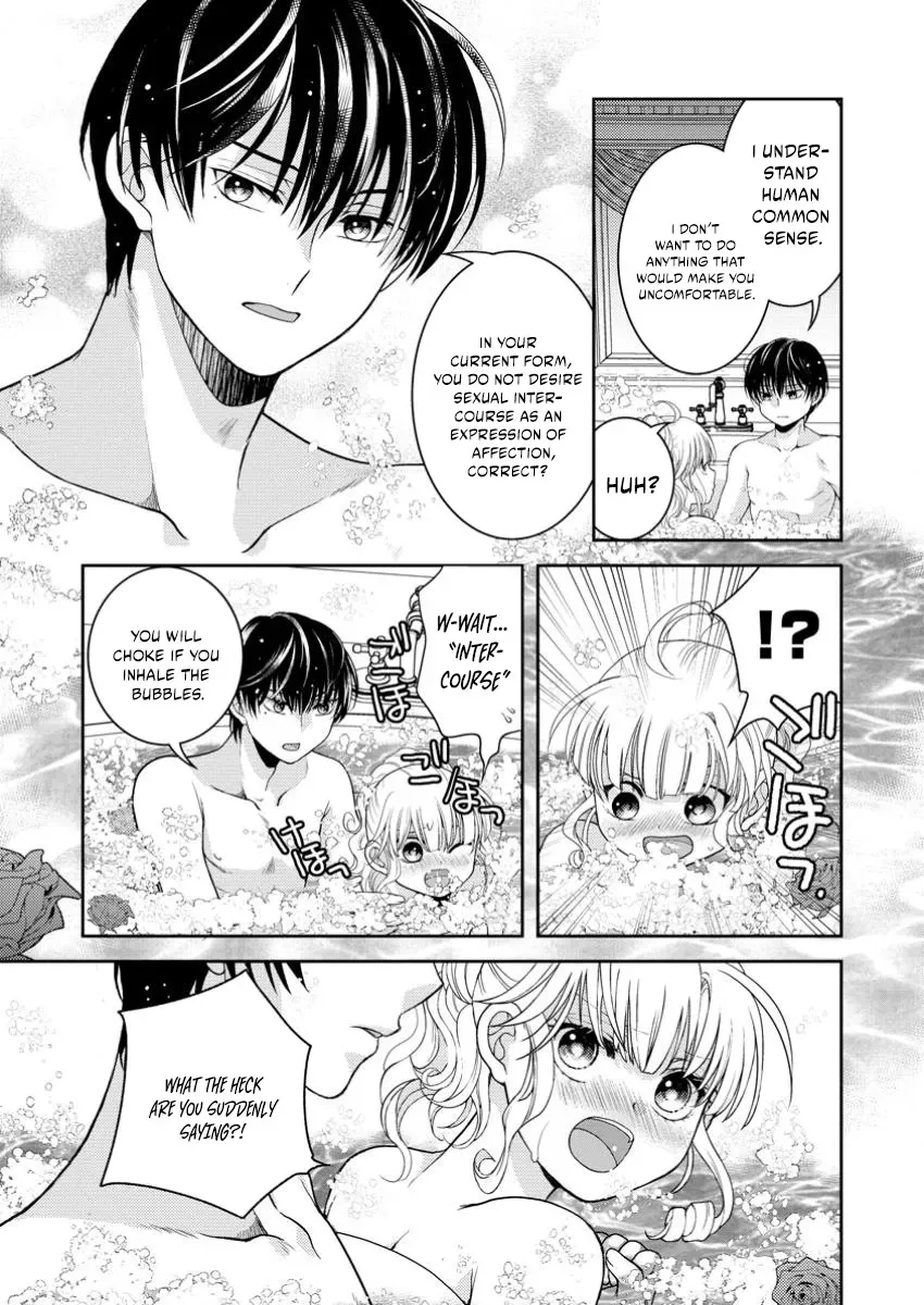 Haribote Seijo wa Youjyo ni Nari, Ai no Omoi Kamisama to Tsuihou Life wo Mankitsusuru Chapter 4.2 page 9 - 
