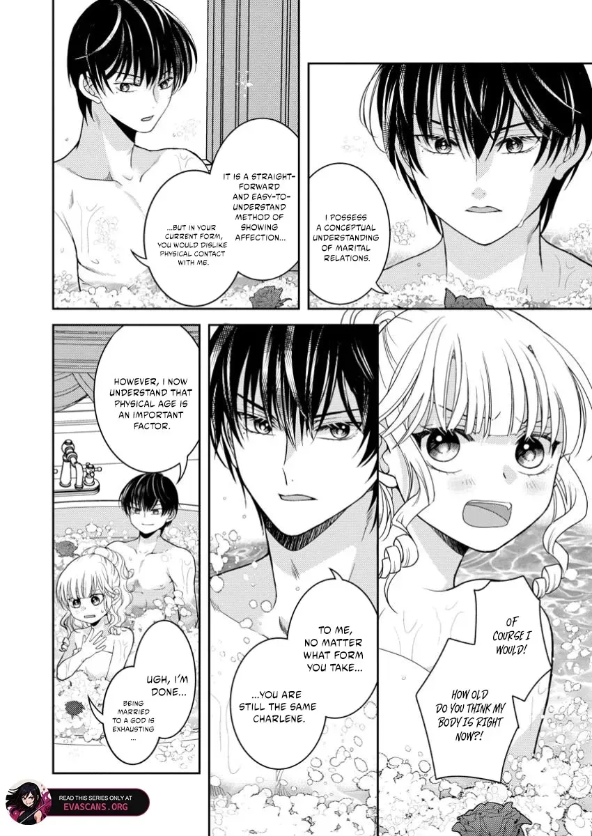 Haribote Seijo wa Youjyo ni Nari, Ai no Omoi Kamisama to Tsuihou Life wo Mankitsusuru Chapter 4.2 page 10 - 