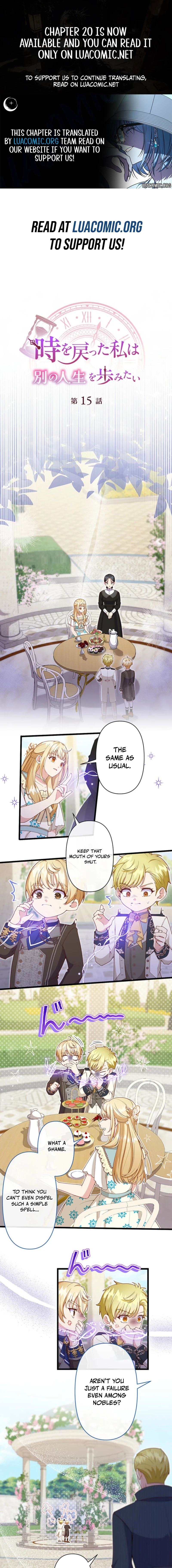 Having Turned Back Time, I Want to Live a Different Life Chapter 15 page 1 - 