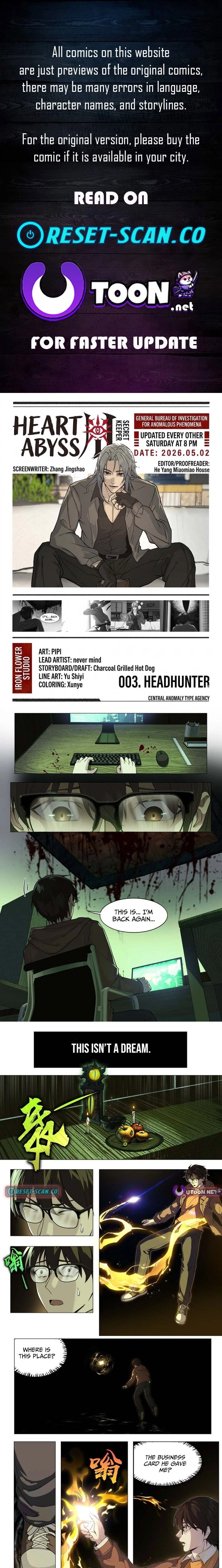Heart’s Abyss: The Secret Keeper Chapter 3 page 1 - 