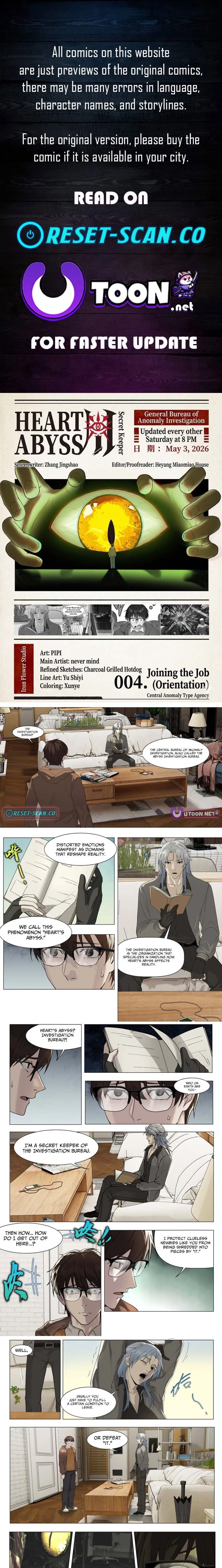 Heart’s Abyss: The Secret Keeper Chapter 4 page 1 - 