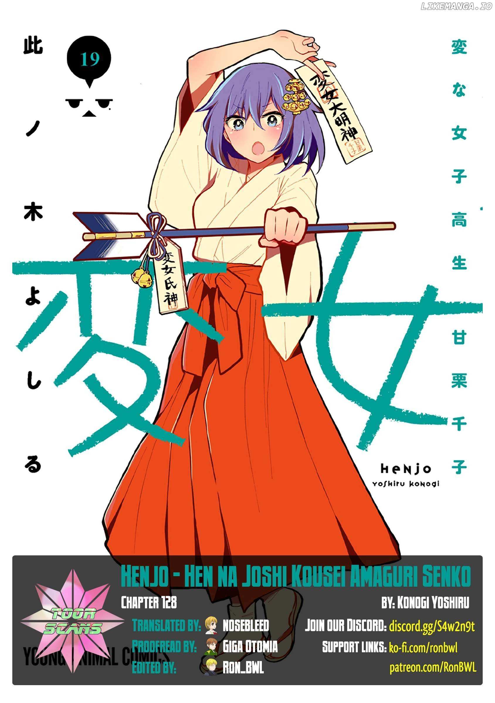 Henjo - Hen na Joshi Kousei Amaguri Chiko Chapter 128 page 1 - 
