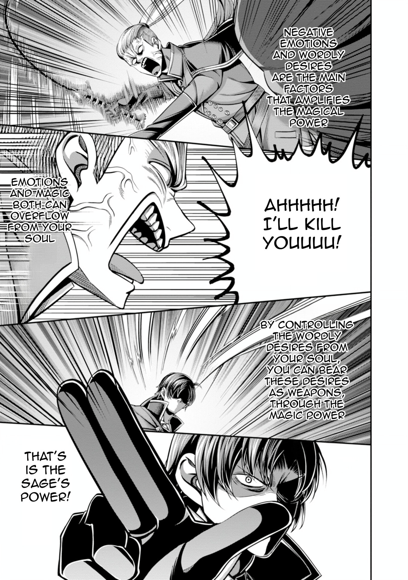 Henkyou no Majutsushi, Satori wo Hiraki Daikenja to Naru: Demo Deshi-tachi ga Mujikaku ni Yuuwaku suru kara Sorosoro Genkai desu... Chapter 1 page 42 - 