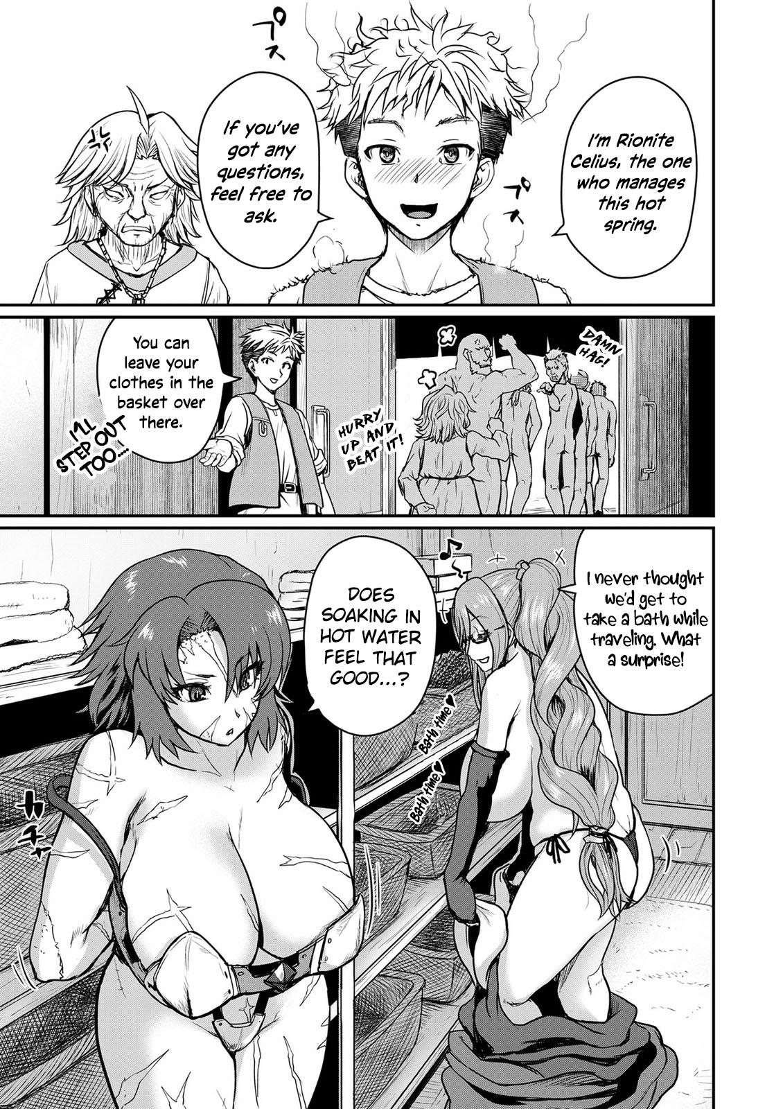 Henkyou no Ofuroya-san, Harem ni Naru: Yamaoku ni Aru Sabireta Onsen no Kounou ga Cheat Sugite Onna Boukensha ni Daininki na Ken Chapter 1 page 12 - 