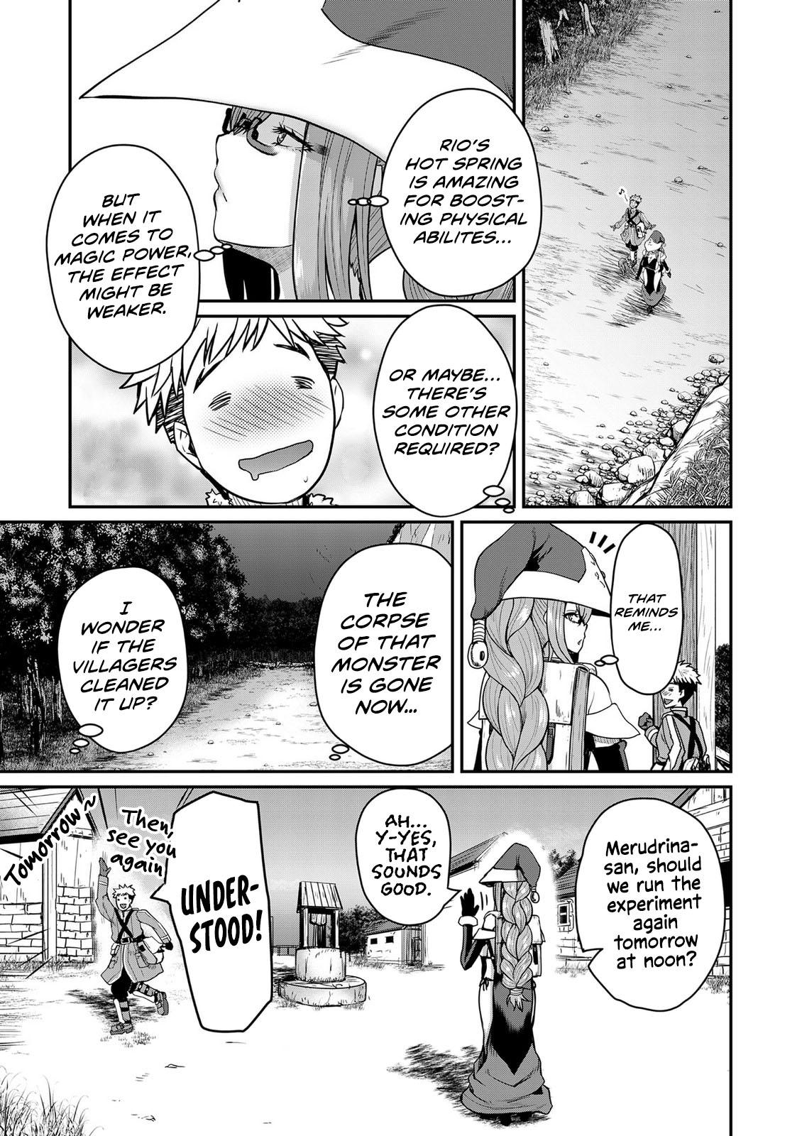 Henkyou no Ofuroya-san, Harem ni Naru: Yamaoku ni Aru Sabireta Onsen no Kounou ga Cheat Sugite Onna Boukensha ni Daininki na Ken Chapter 4 page 26 - 