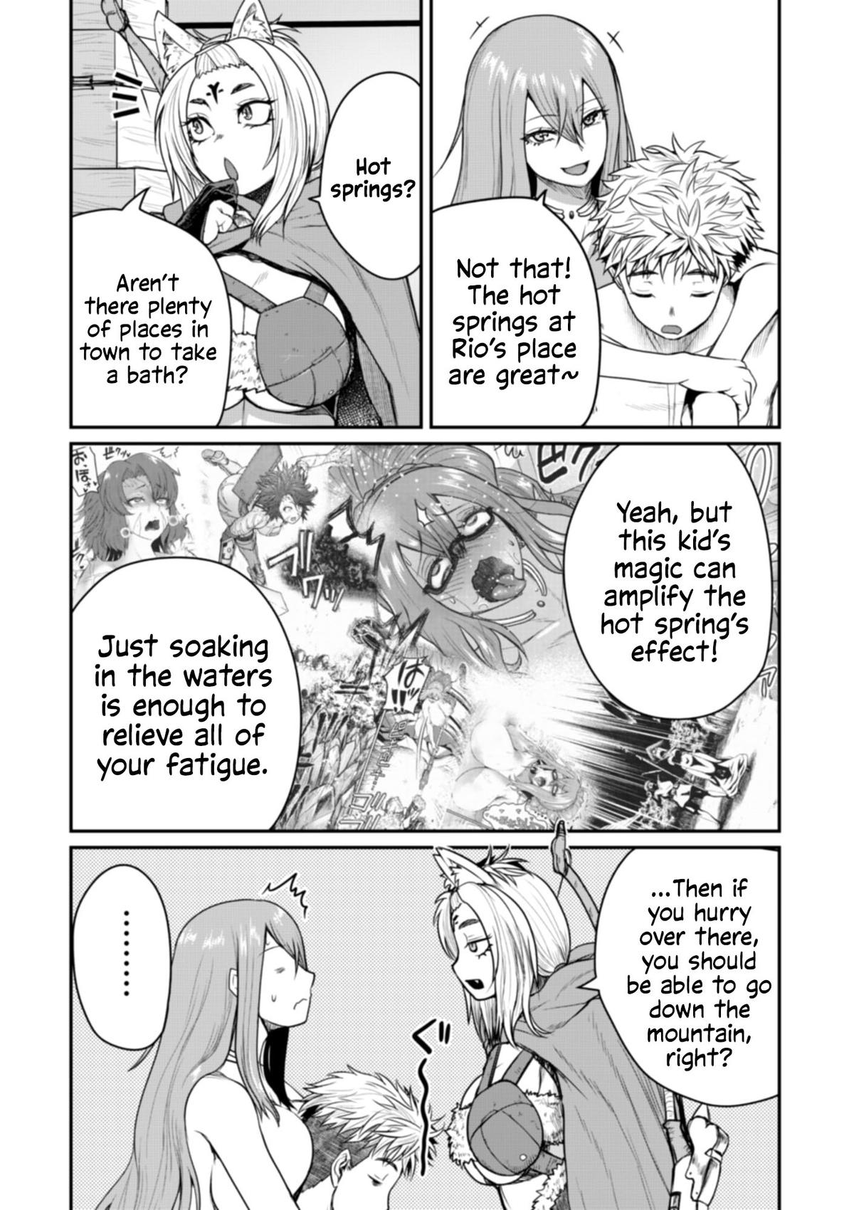 Henkyou no Ofuroya-san, Harem ni Naru: Yamaoku ni Aru Sabireta Onsen no Kounou ga Cheat Sugite Onna Boukensha ni Daininki na Ken Chapter 6 page 8 - 