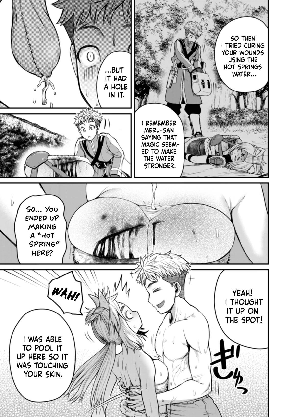Henkyou no Ofuroya-san, Harem ni Naru: Yamaoku ni Aru Sabireta Onsen no Kounou ga Cheat Sugite Onna Boukensha ni Daininki na Ken Chapter 7 page 8 - 