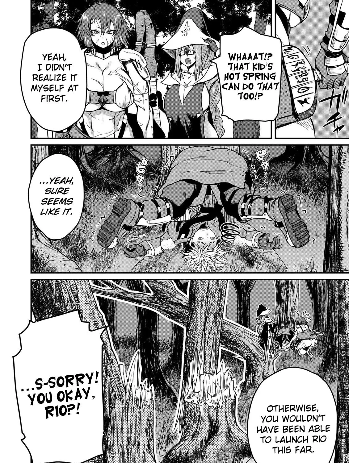 Henkyou no Ofuroya-san, Harem ni naru ~Yamaoku ni Arusabireta Onsen no Kounou ga Chiutosugite Onna Bouken-sha ni Daininkina Ken~ Chapter 3 page 12 - 