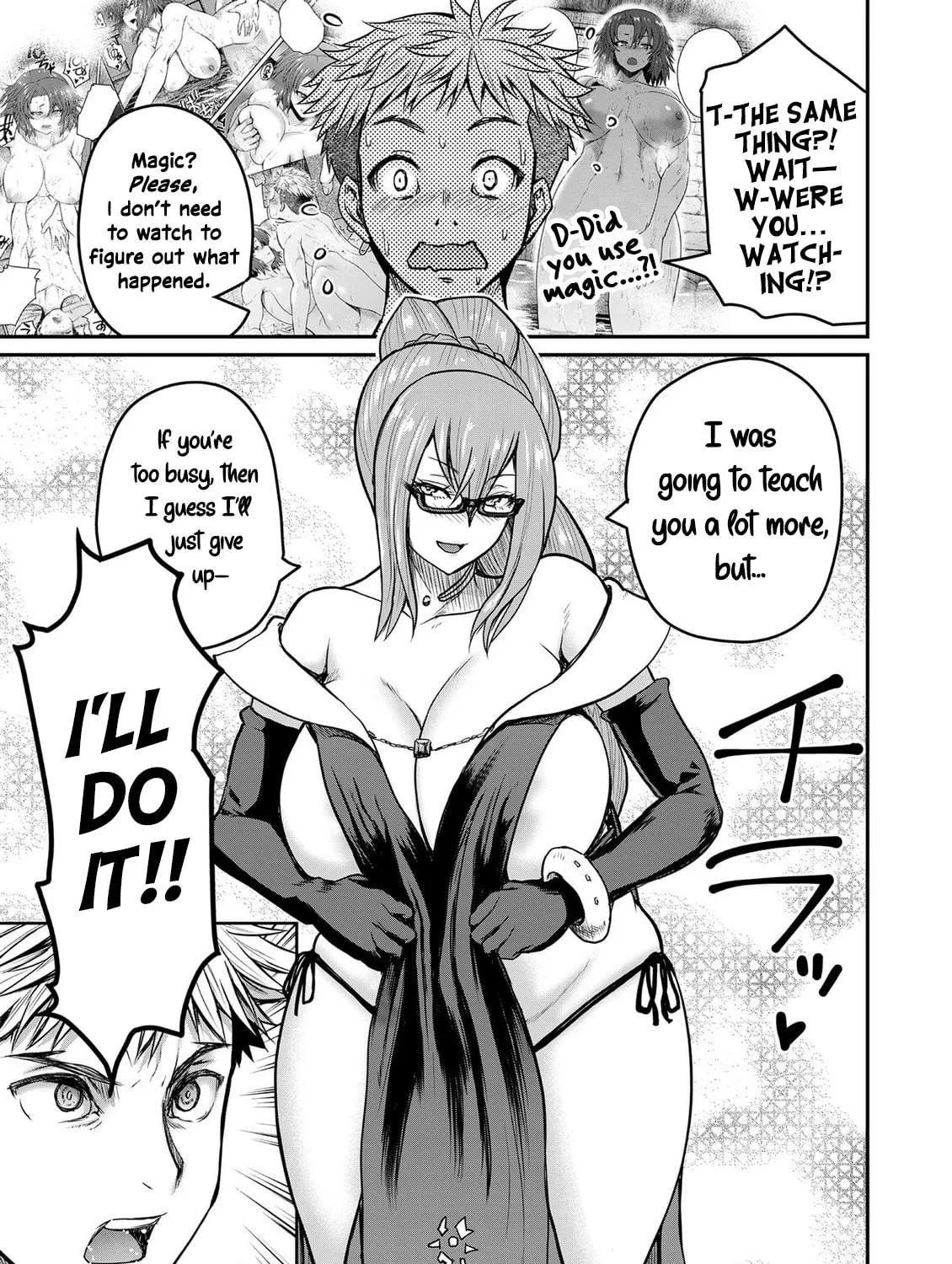 Henkyou no Ofuroya-san, Harem ni naru ~Yamaoku ni Arusabireta Onsen no Kounou ga Chiutosugite Onna Bouken-sha ni Daininkina Ken~ Chapter 4 page 14 - 