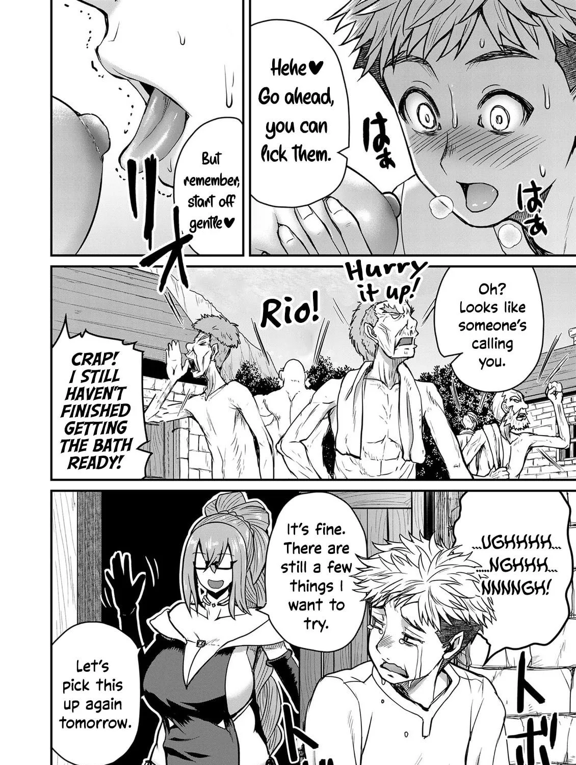 Henkyou no Ofuroya-san, Harem ni naru ~Yamaoku ni Arusabireta Onsen no Kounou ga Chiutosugite Onna Bouken-sha ni Daininkina Ken~ Chapter 4 page 28 - 