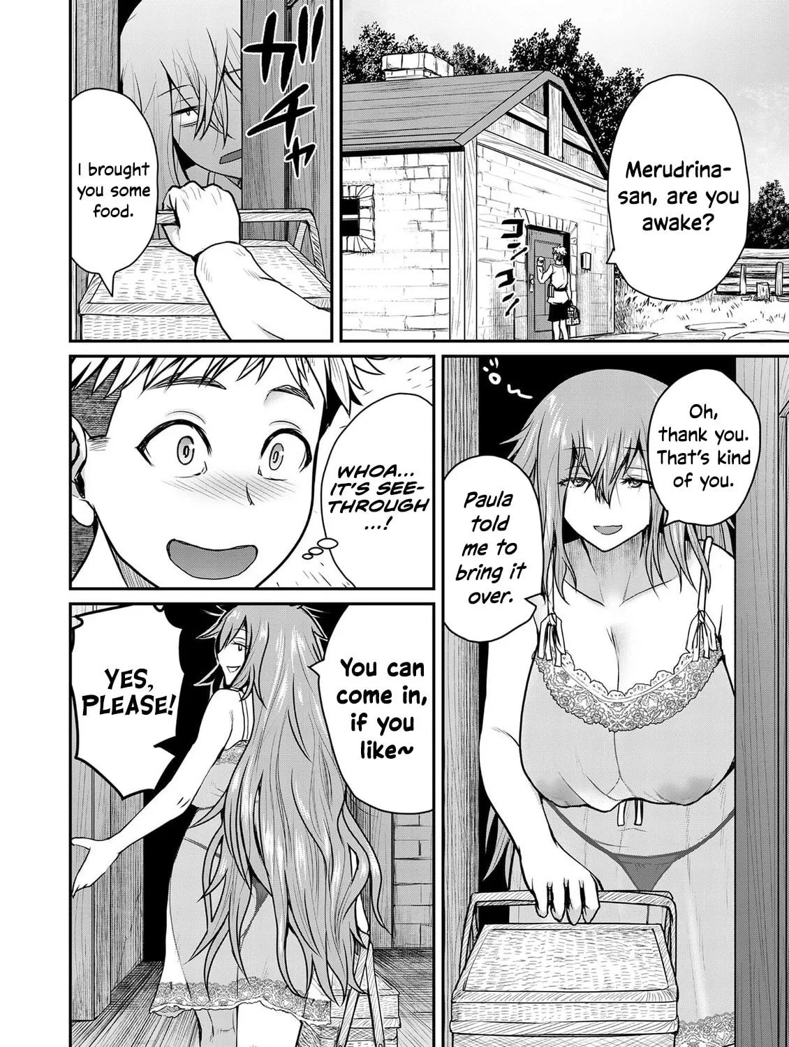 Henkyou no Ofuroya-san, Harem ni naru ~Yamaoku ni Arusabireta Onsen no Kounou ga Chiutosugite Onna Bouken-sha ni Daininkina Ken~ Chapter 4 page 8 - 