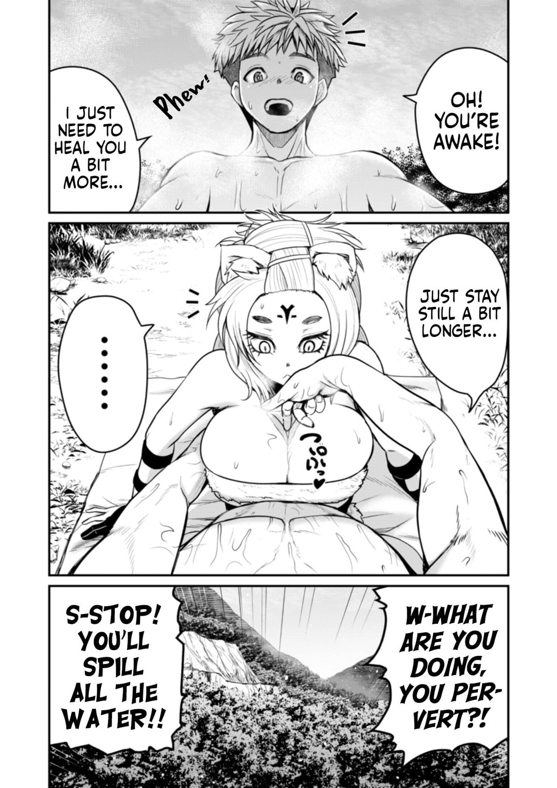 Henkyou no Ofuroya-san, Harem ni naru ~Yamaoku ni Arusabireta Onsen no Kounou ga Chiutosugite Onna Bouken-sha ni Daininkina Ken~ Chapter 6.1 page 26 - 