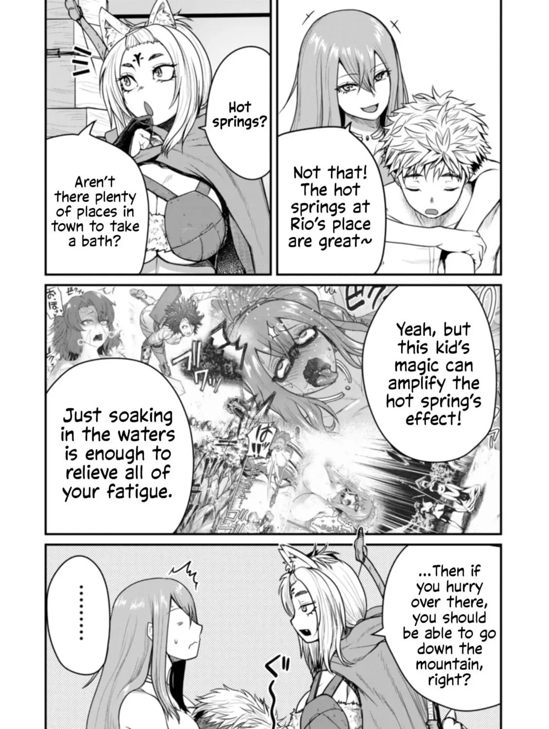 Henkyou no Ofuroya-san, Harem ni naru ~Yamaoku ni Arusabireta Onsen no Kounou ga Chiutosugite Onna Bouken-sha ni Daininkina Ken~ Chapter 6.2 page 14 - 