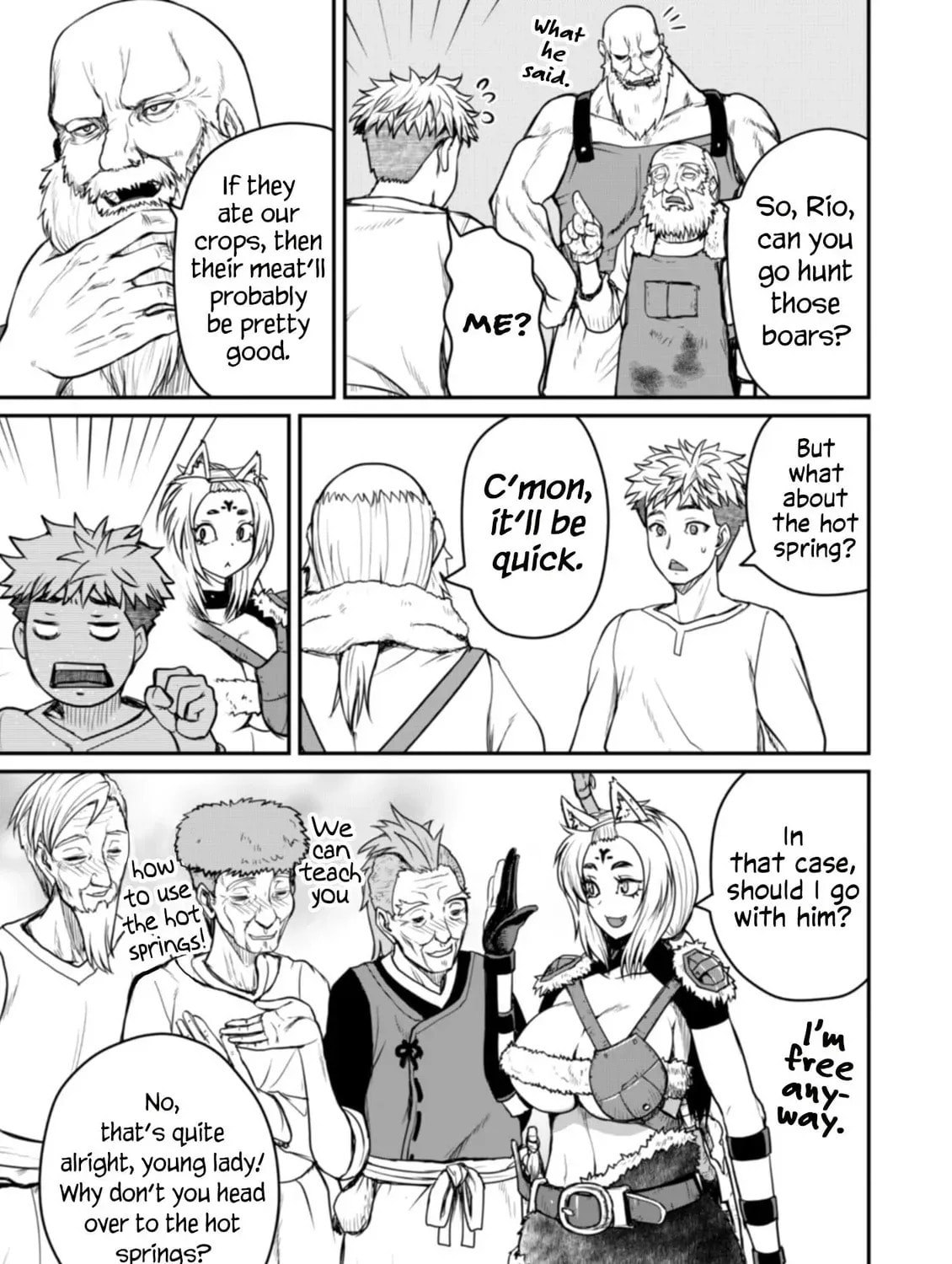 Henkyou no Ofuroya-san, Harem ni naru ~Yamaoku ni Arusabireta Onsen no Kounou ga Chiutosugite Onna Bouken-sha ni Daininkina Ken~ Chapter 6.2 page 22 - 