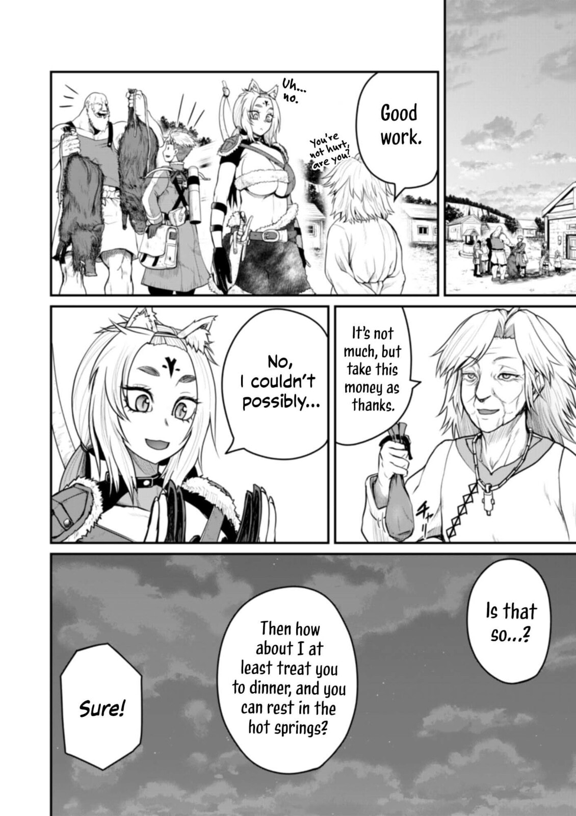 Henkyou no Ofuroya-san, Harem ni naru ~Yamaoku ni Arusabireta Onsen no Kounou ga Chiutosugite Onna Bouken-sha ni Daininkina Ken~ Chapter 7 page 13 - 