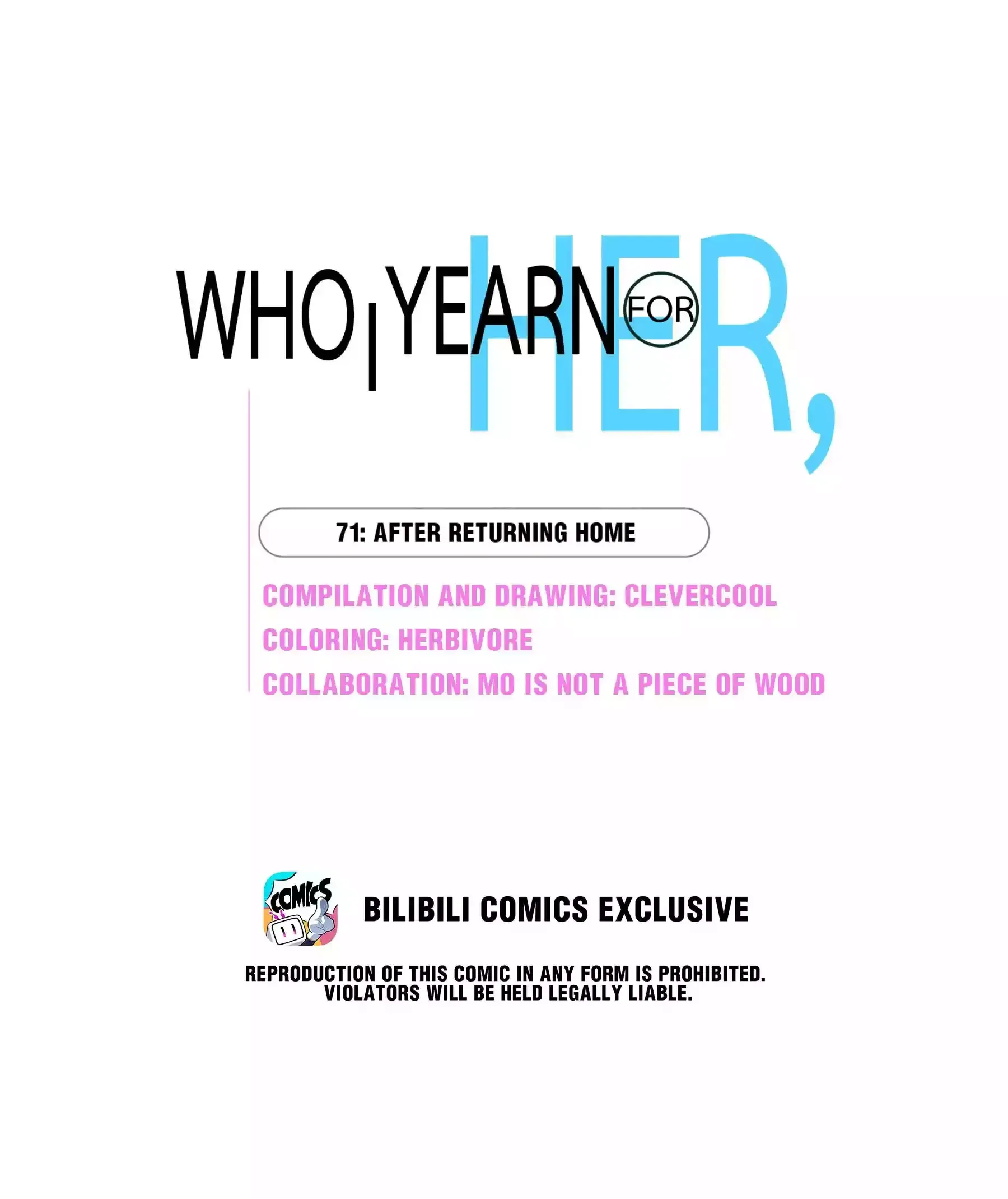 Her, Who I Yearn For Chapter 71 page 1 - 
