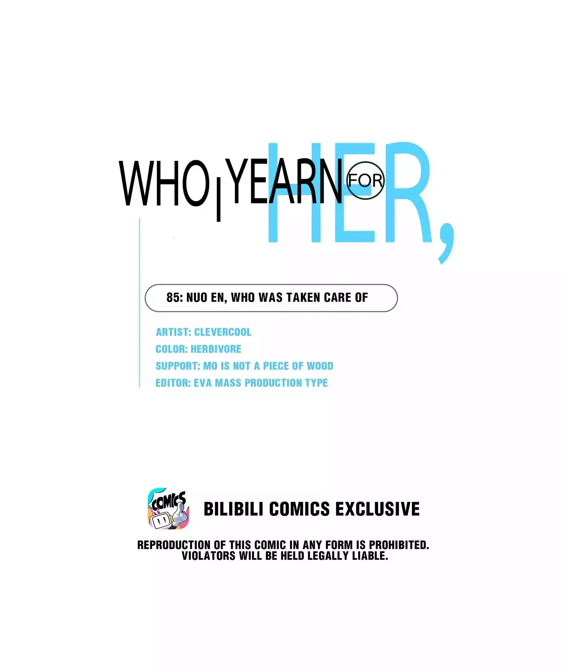 Her, Who I Yearn For Chapter 85 page 1 - 