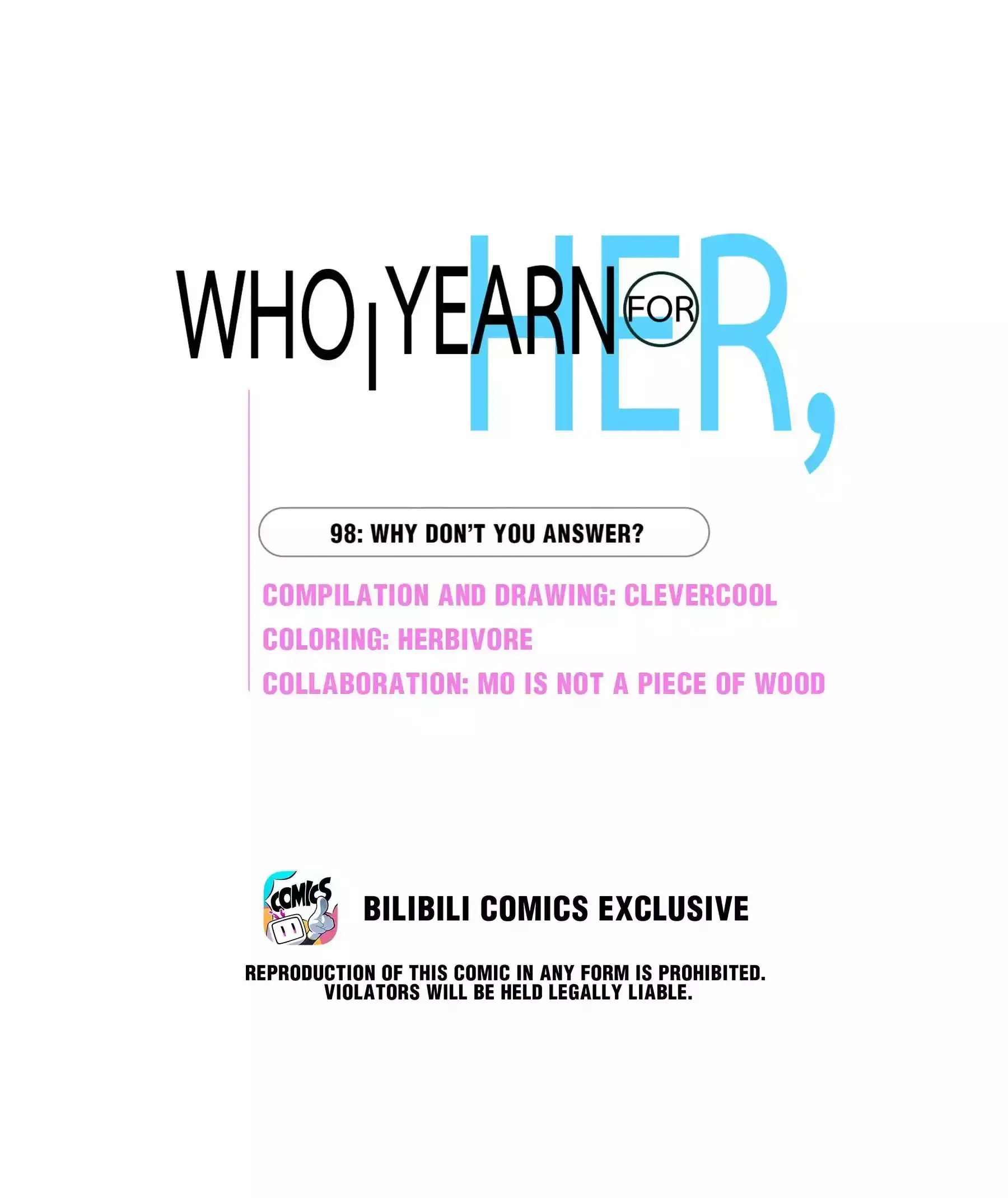 Her, Who I Yearn For Chapter 98 page 1 - 