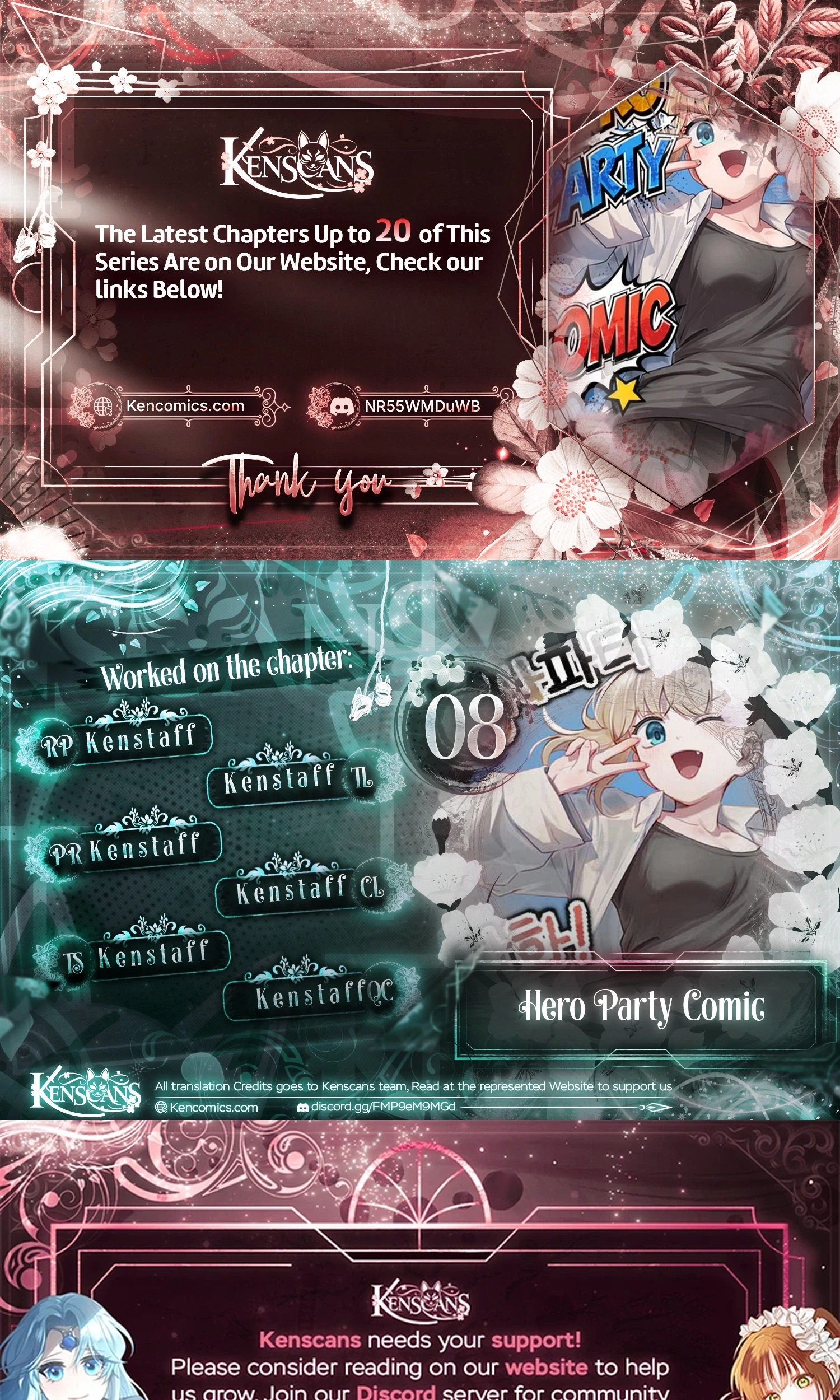 Hero Party Comic Chapter 8 page 1 - 