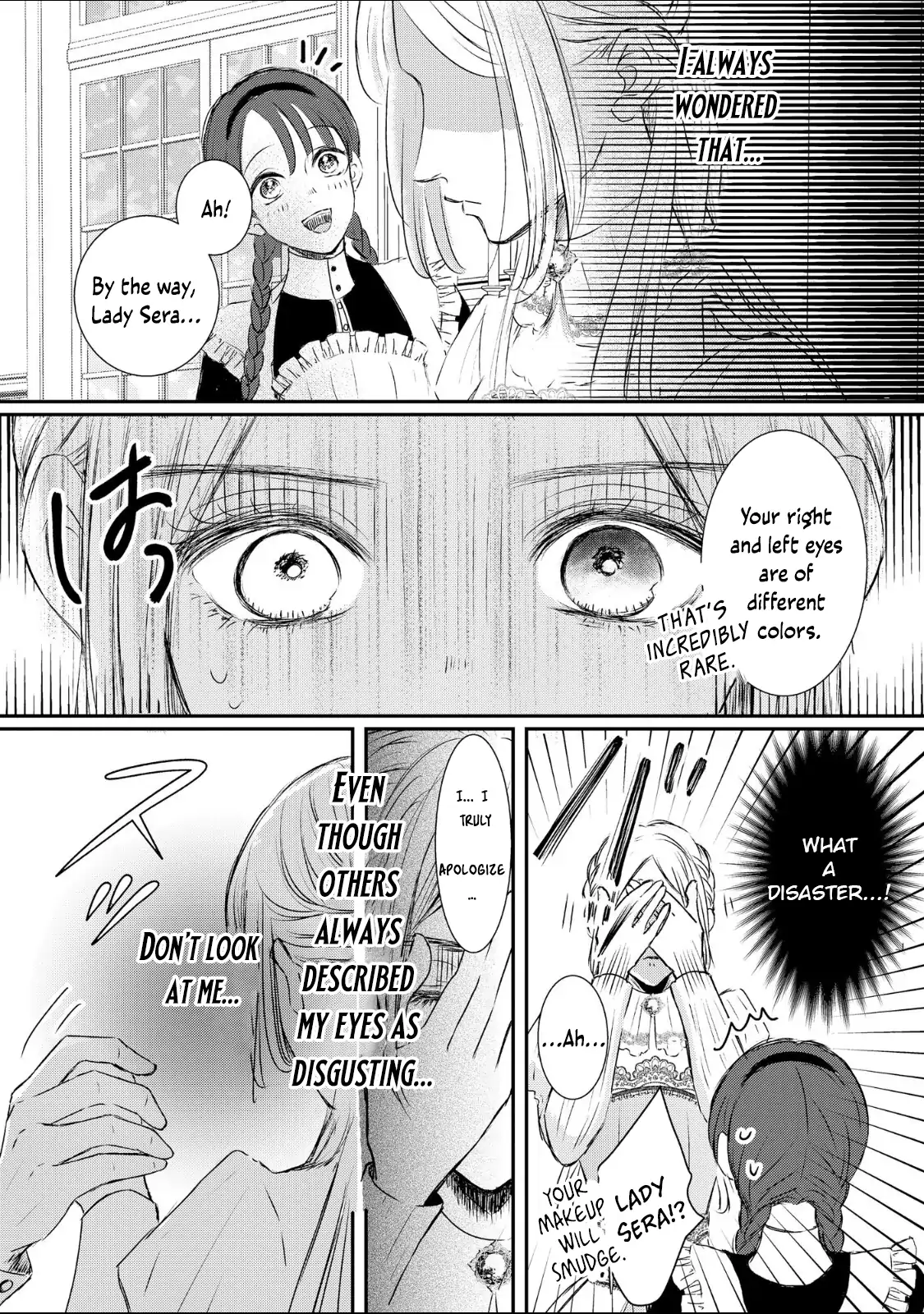 ‏hiding your eyes is such a shame you are incredibly beautiful Chapter 1 page 19 - 